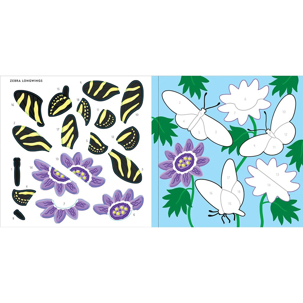 Peter Pauper Press : My First Color-by-Sticker - Butterflies & Bugs - Image 3