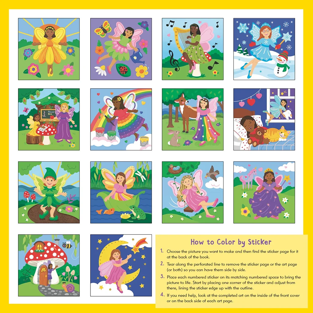 Peter Pauper Press : My First Color-by-Sticker - Fairies - Image 2