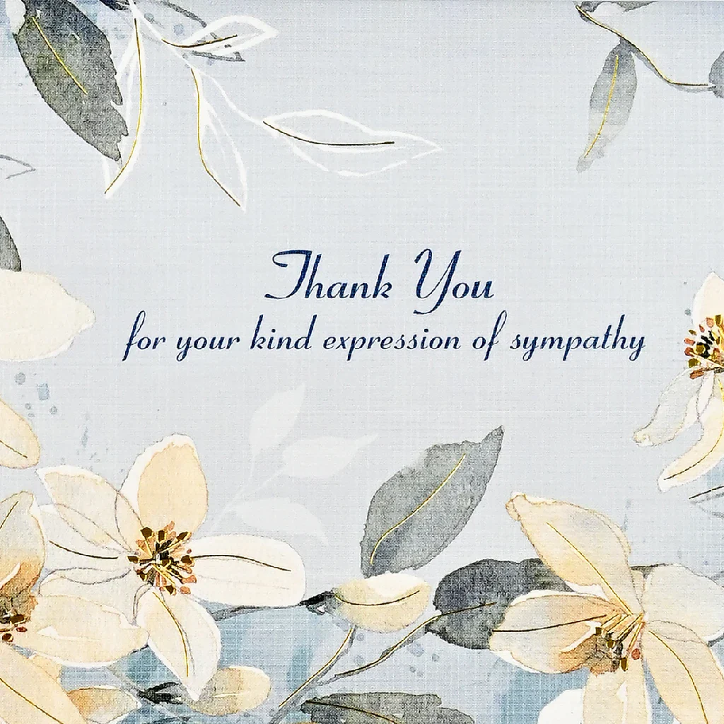 Peter Pauper Press : White Jasmine Sympathy Thank You Notes - Image 3