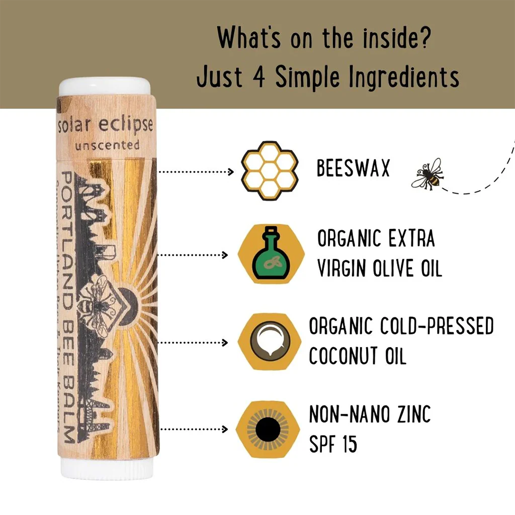 Portland Bee : Solar Eclipse Balm (SPF15) Lip Balm - Image 2