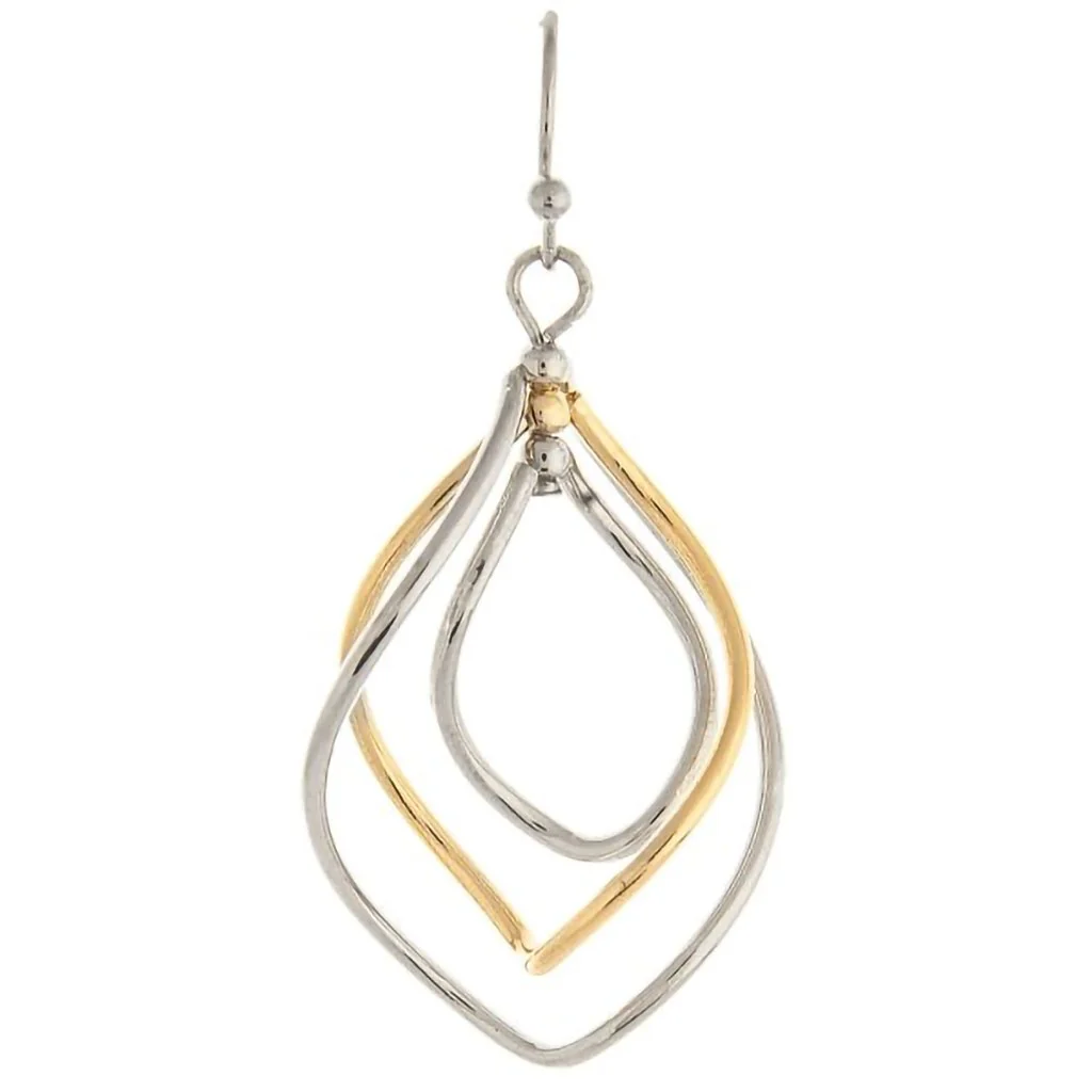 Rain Jewelry : Two Tone Triple Twist Earrings