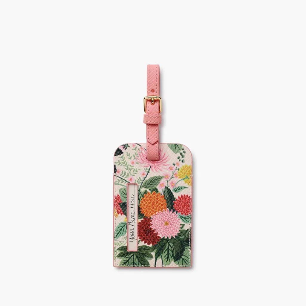 Rifle Paper Co : Dahlia Luggage Tag