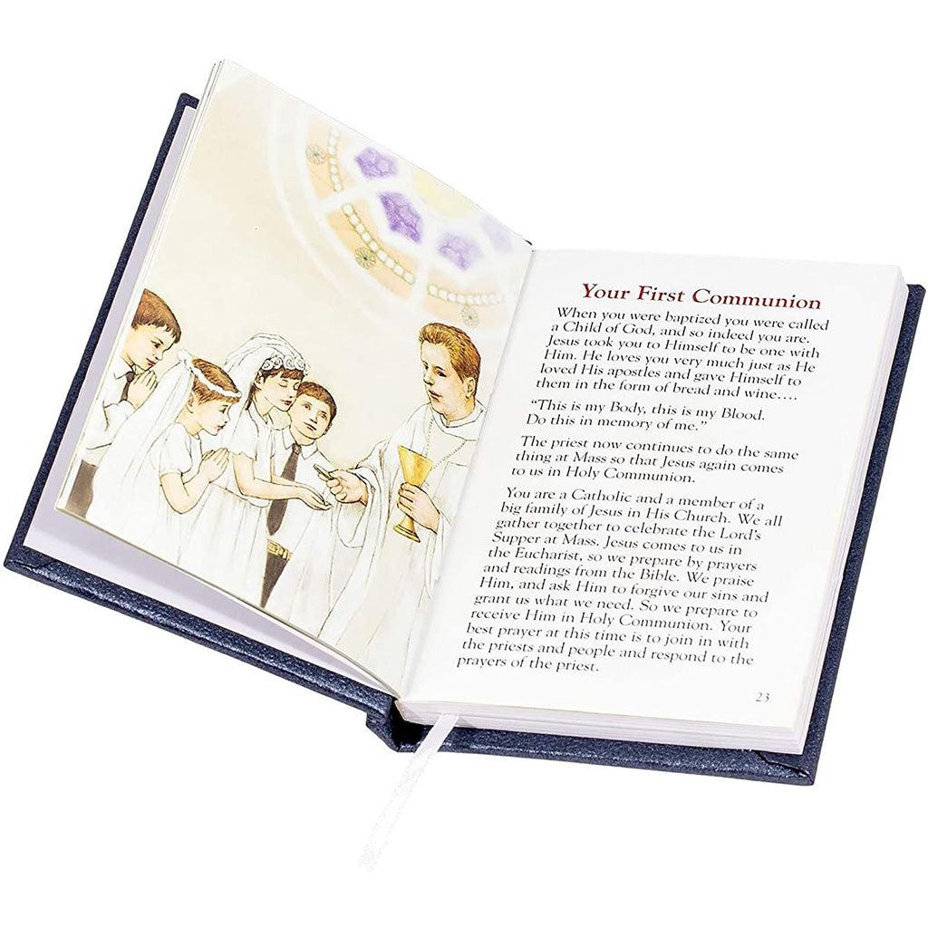 Roman : 5" H Deluxe Black/Gold Padded Pearlized Communion Book - Image 4