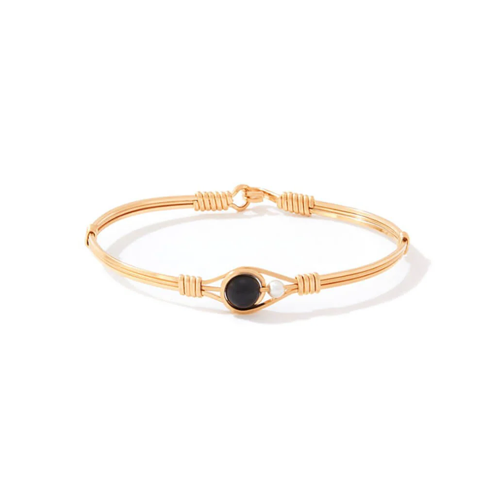 Ronaldo Jewelry : Always By My Side™ Bracelet - Gold Black Onyx