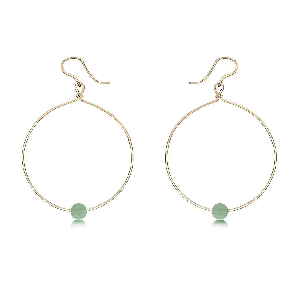 Ronaldo Jewelry : Breathe Earrings - in 14K Gold Artist Wire
