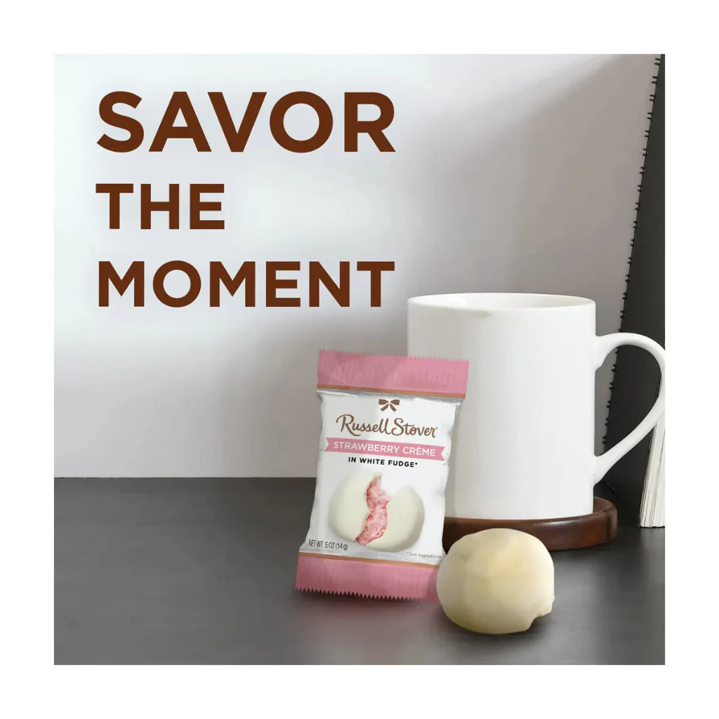 Russell Stover : Strawberry Creme - In White Fudge - Image 3