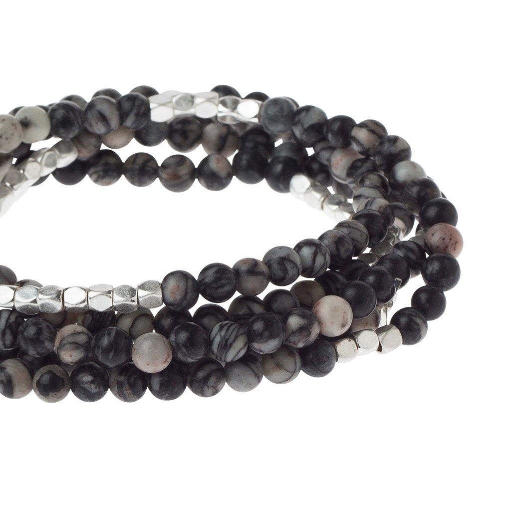 Scout Curated Wears : Black Network Agate Stone Wrap - Stone of Inner Stability - Image 3