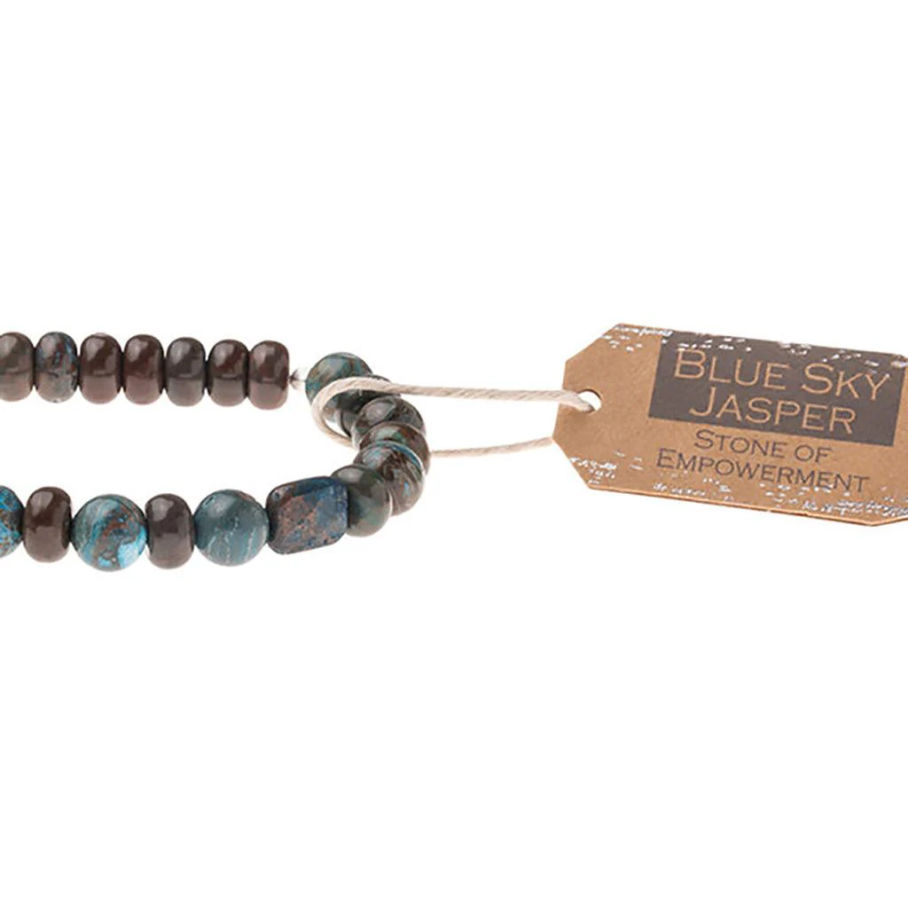 Scout Curated Wears : Blue Sky Jasper Stone Bracelet - Stone of Empowerment - Image 2