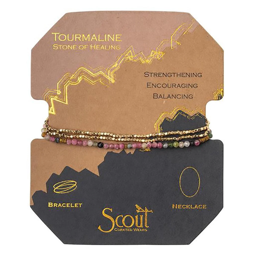 Scout Curated Wears : Tourmaline Gold Delicate Stone of Healing