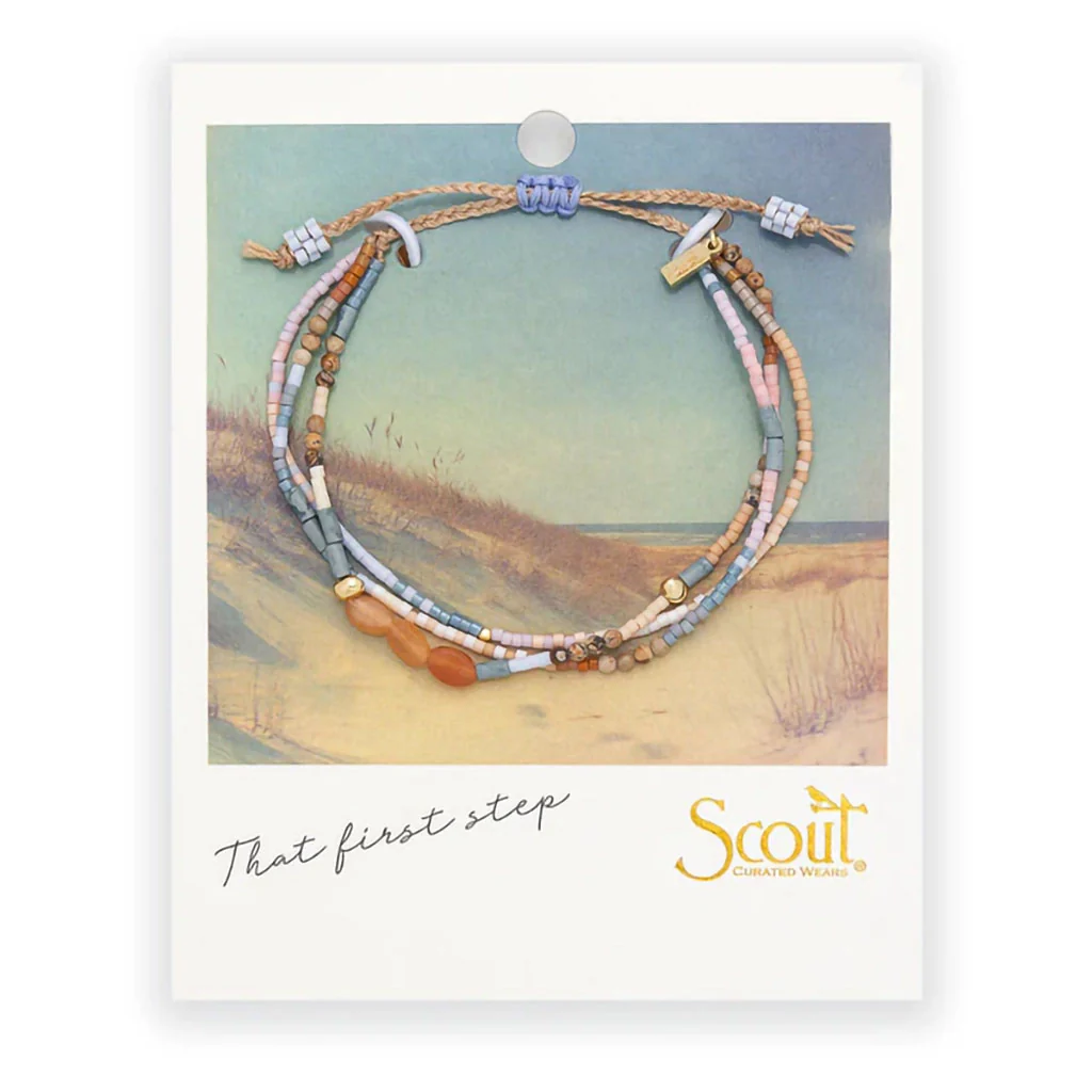 Scout Curated Wears : Mixed Media Bracelet - Red Aventurine/Gold - Image 3