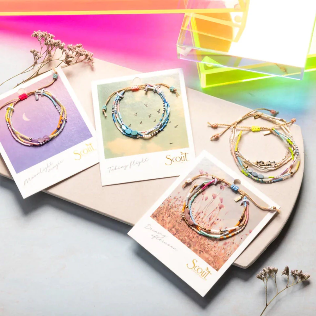 Scout Curated Wears : Mixed Media Bracelet - Labradorite/Gold - Image 5