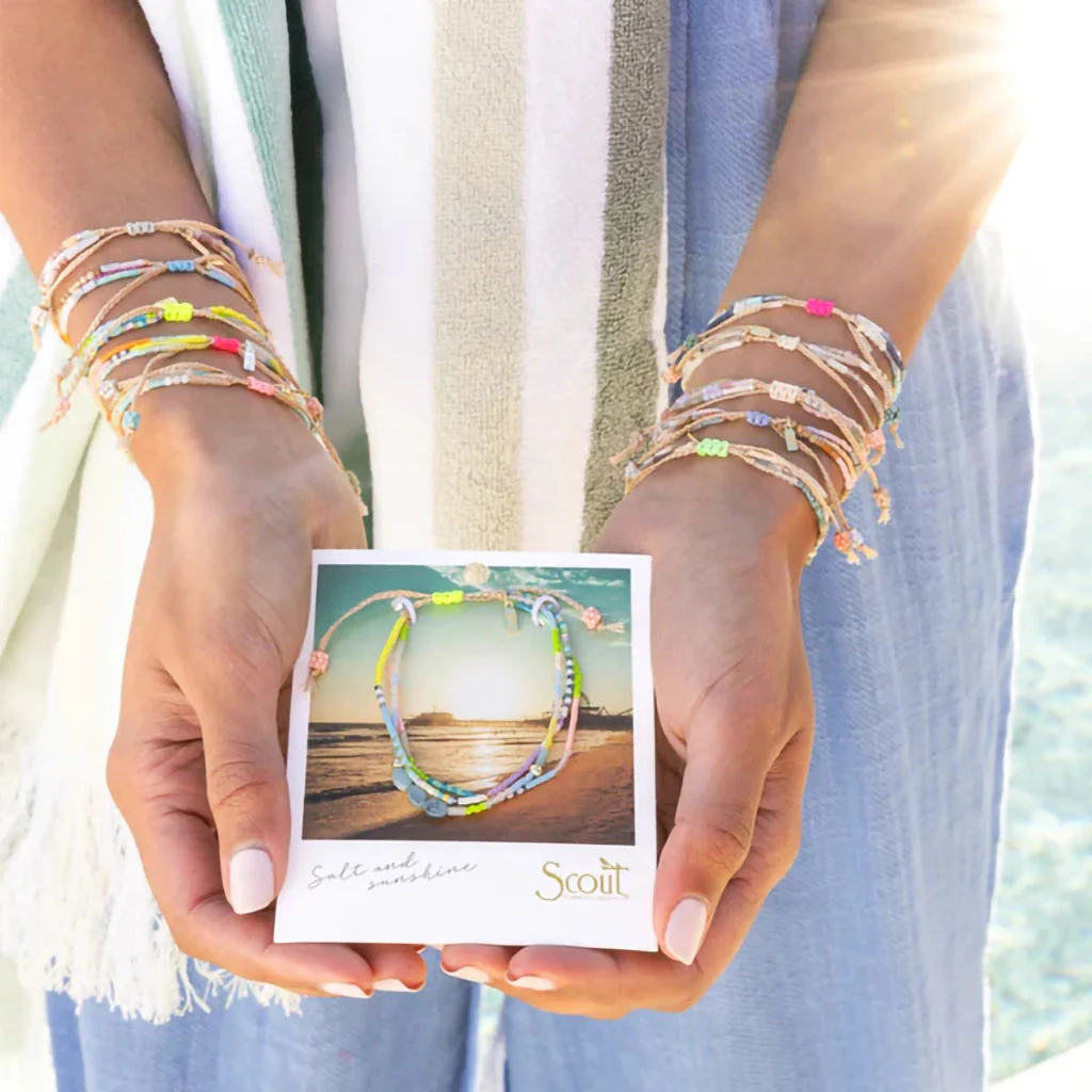 Scout Curated Wears : Mixed Media Bracelet - Transformation/African Turquoise/Gold - Image 5