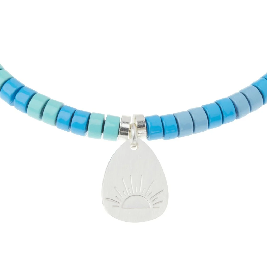 Scout Curated Wears : Stone Intention Charm Bracelet - Turquoise/Silver/Gold - Image 4