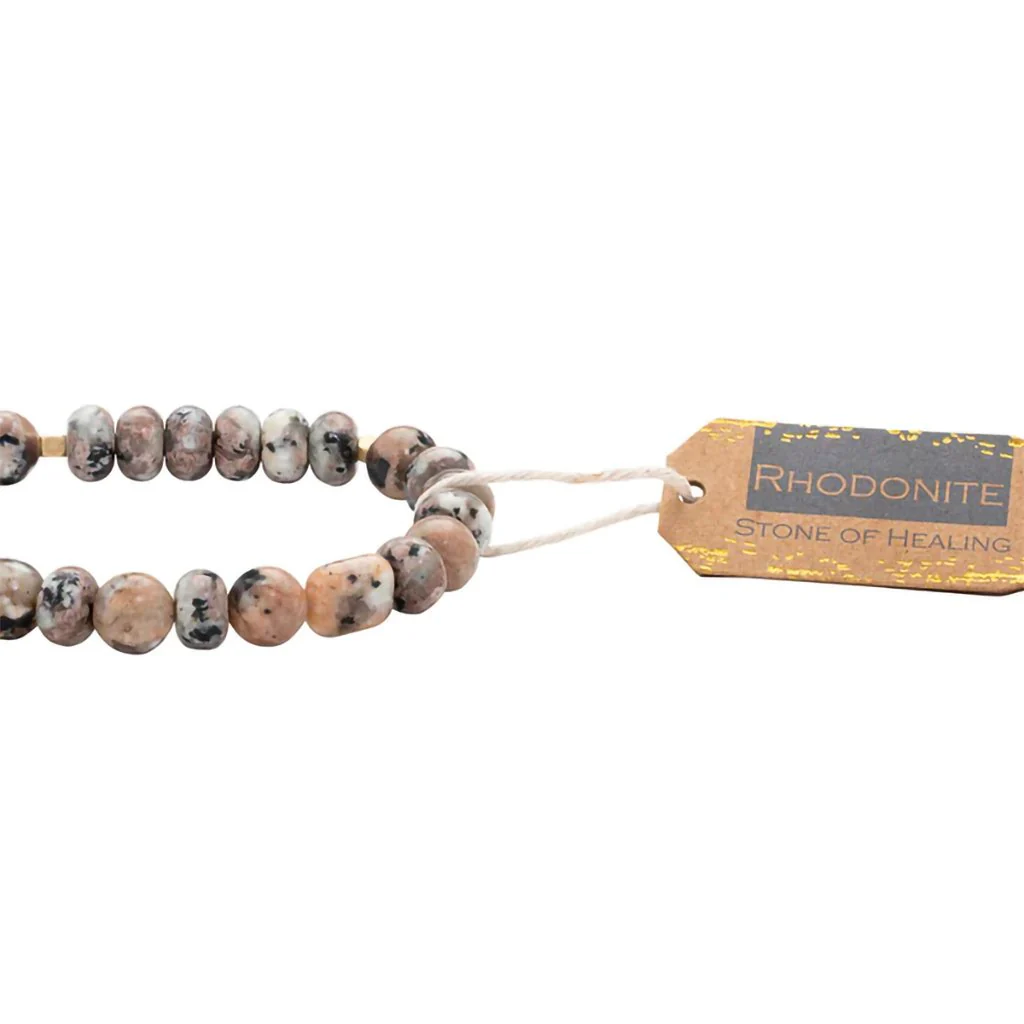 Scout Curated Wears : Stone Stack Bracelet Rhodonite - Stone of Healing - Image 2