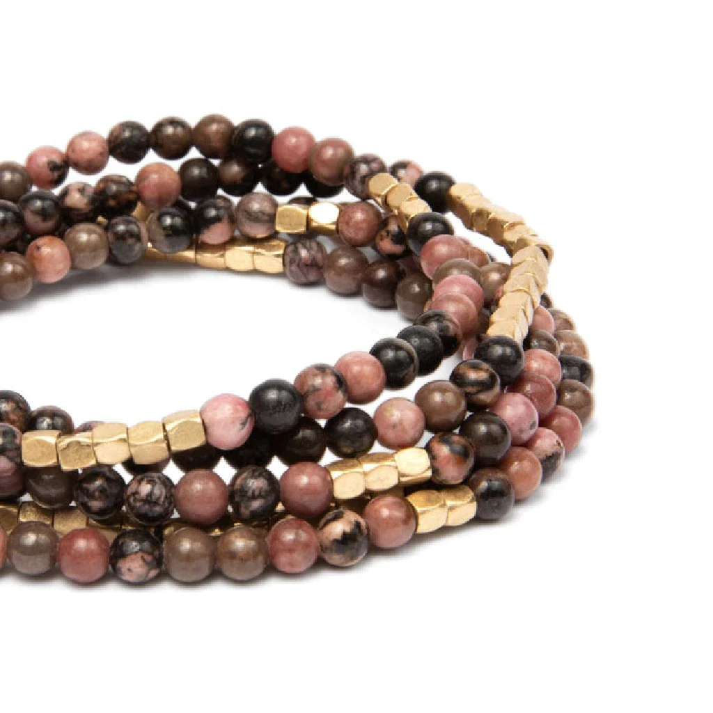 Scout Curated Wears : Stone Wrap Rhodochrosite/Gold - Stone of Love - Image 3
