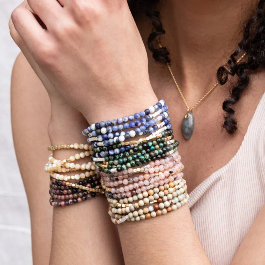 Scout Curated Wears : Stone Wrap Rhodochrosite/Gold - Stone of Love - Image 4