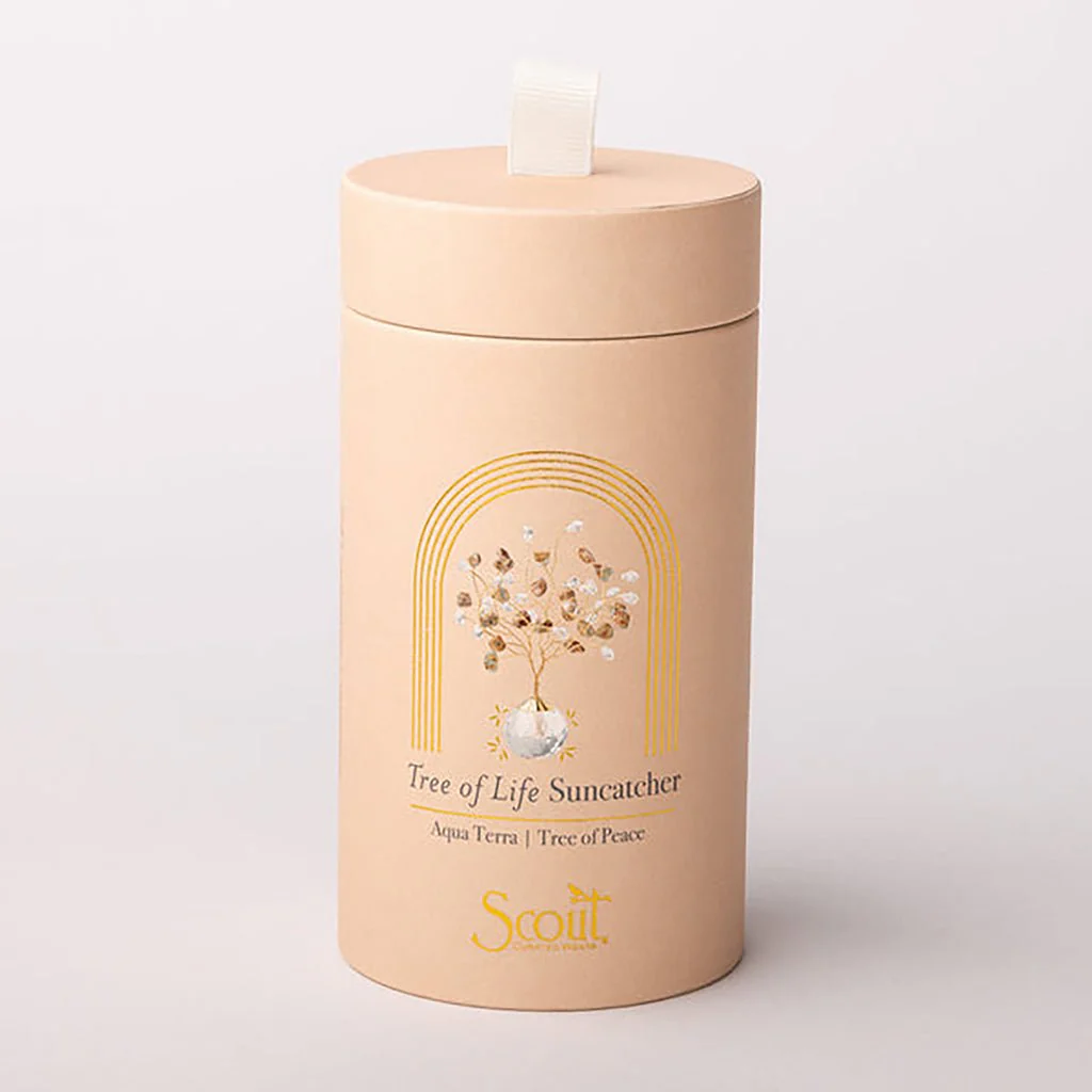 Scout Curated Wears : Suncatcher Tree of Life - Aqua Terra/Peace/Gold - Image 4