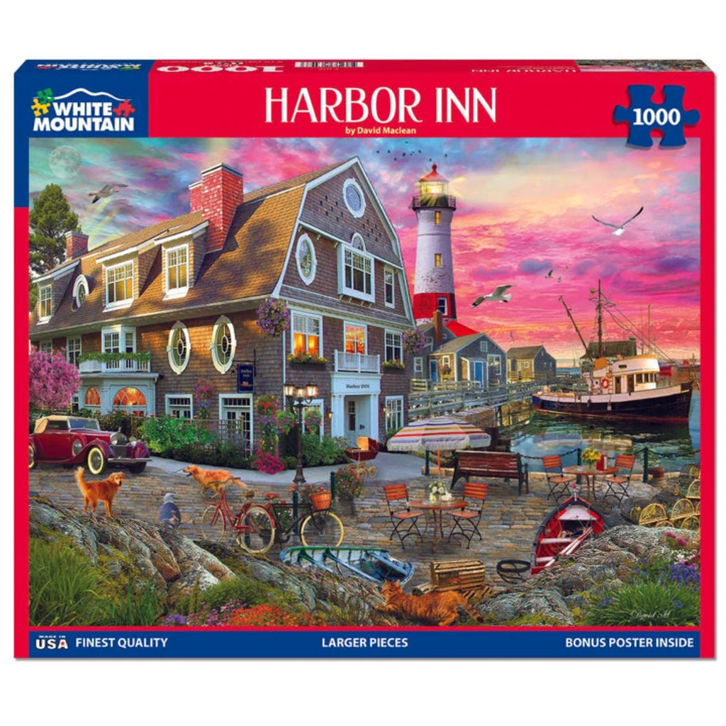 White Mountain Puzzles : Harbor Inn Jigsaw Puzzle - Image 2
