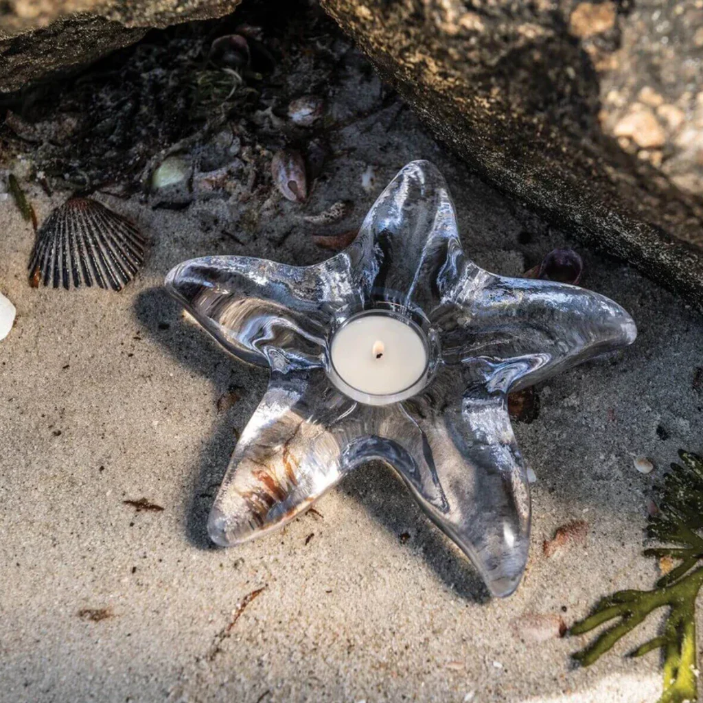 SIMON PEARCE : Starfish Tealight - Image 4