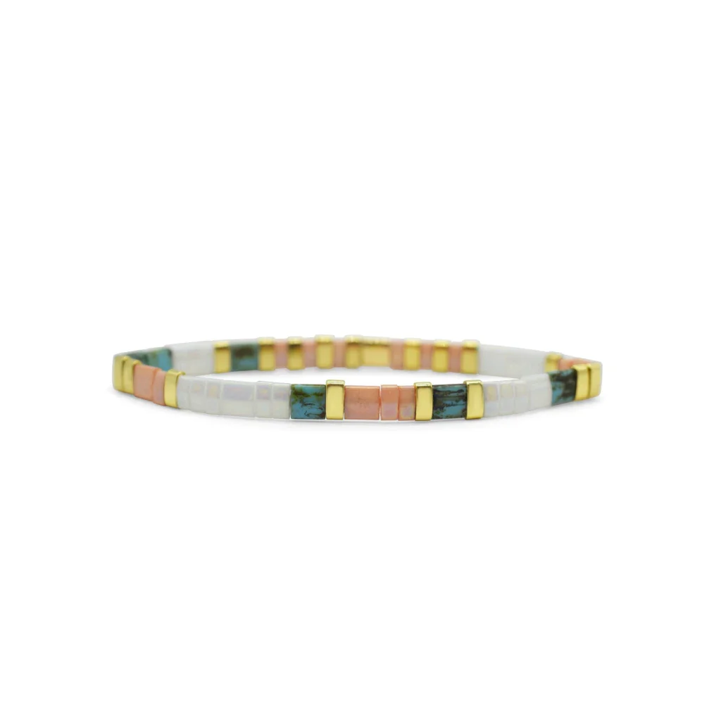 Stia : BEAUTIFUL - Morse Code Tila Beaded Bracelet - Image 2