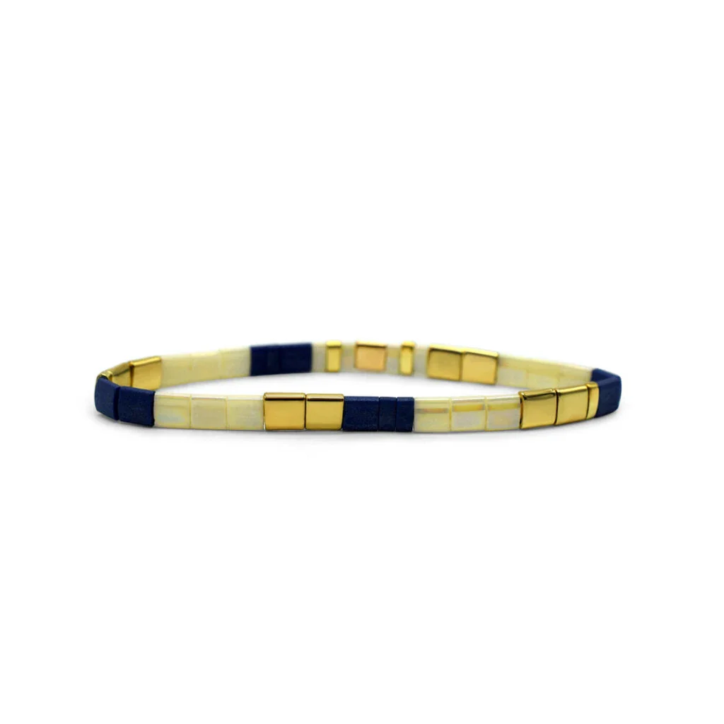 Stia : DOG MOM - Morse Code Tila Beaded Bracelet - Image 2