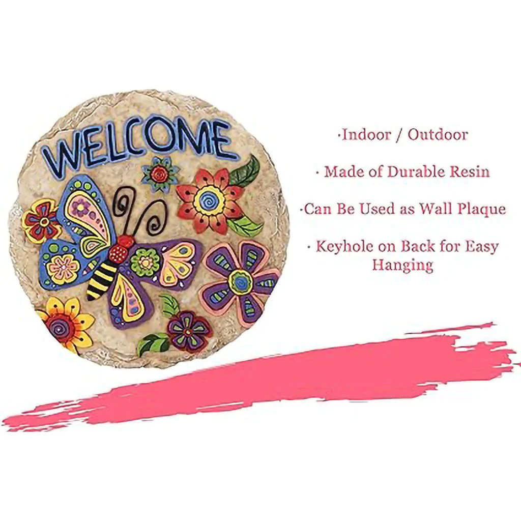 Spoontiques : Butterfly Welcome Stepping Stone - Image 3