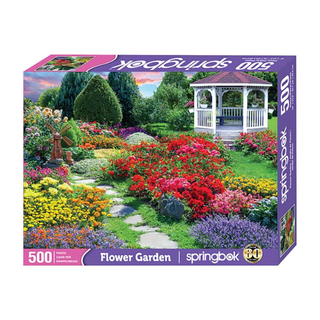 Springbok : Flower Garden 500 Piece Jigsaw Puzzle - Image 2