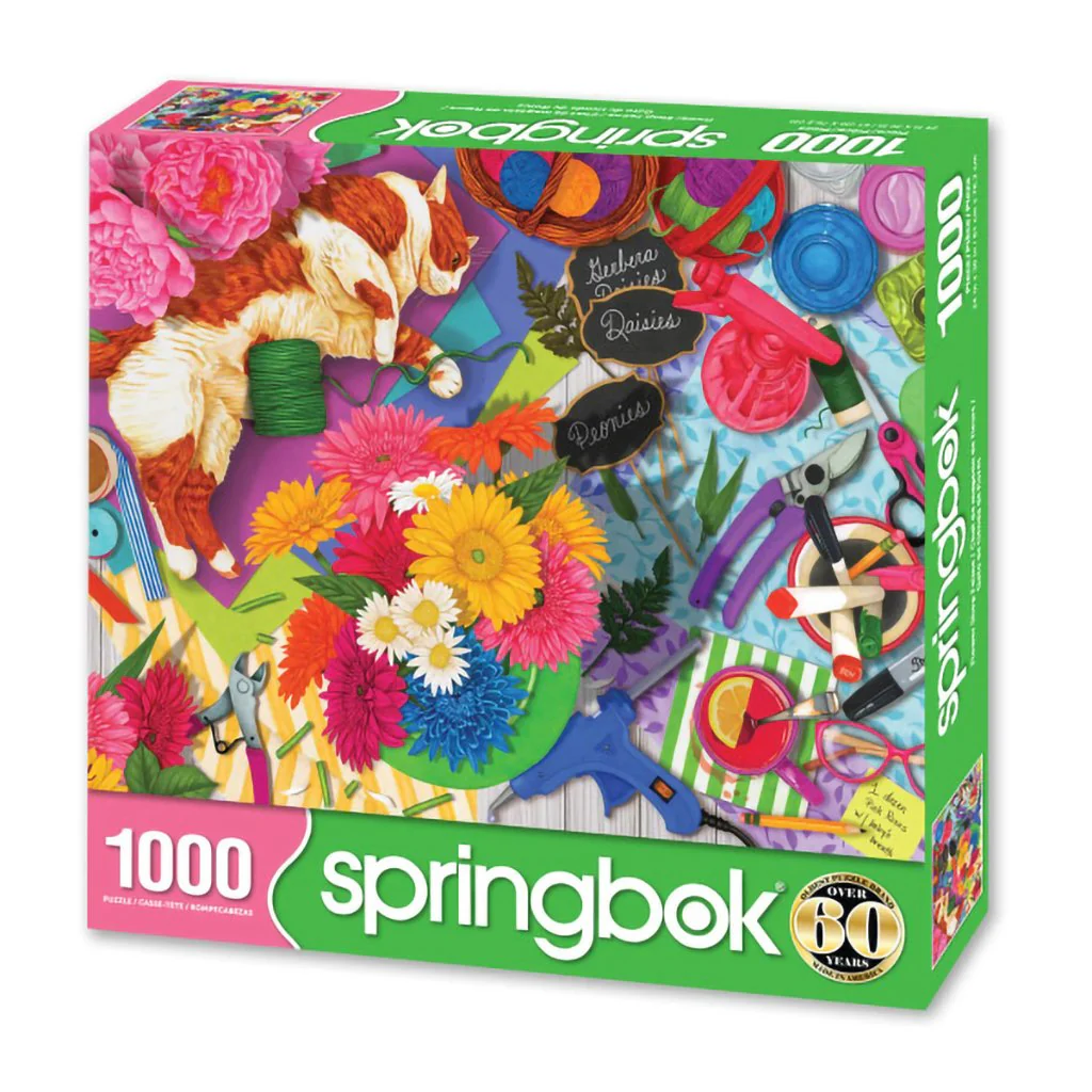 Springbok : Flower Shop Feline - 1000 Piece Jigsaw Puzzle - Image 4