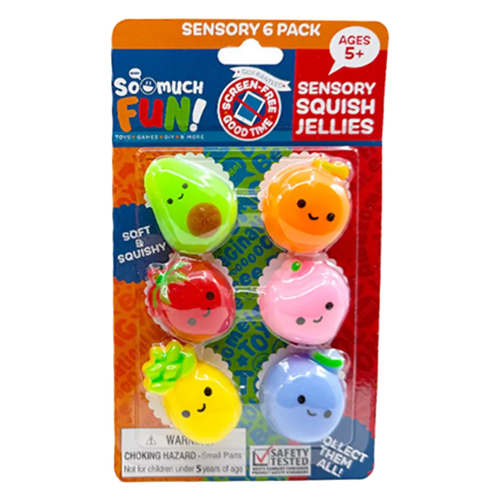 NOVELTY INC : Squishy Jelly 6 Pack