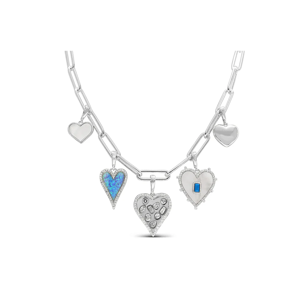 Stia : Charm Necklace - Amour Amour Hearts - Image 2