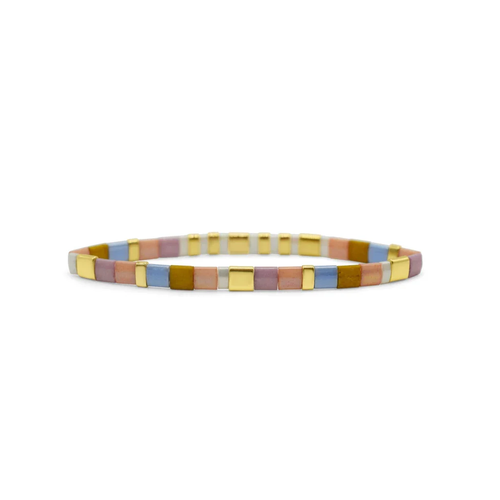 Stia : Mama Morse Code Tila Beaded Bracelet - Image 2