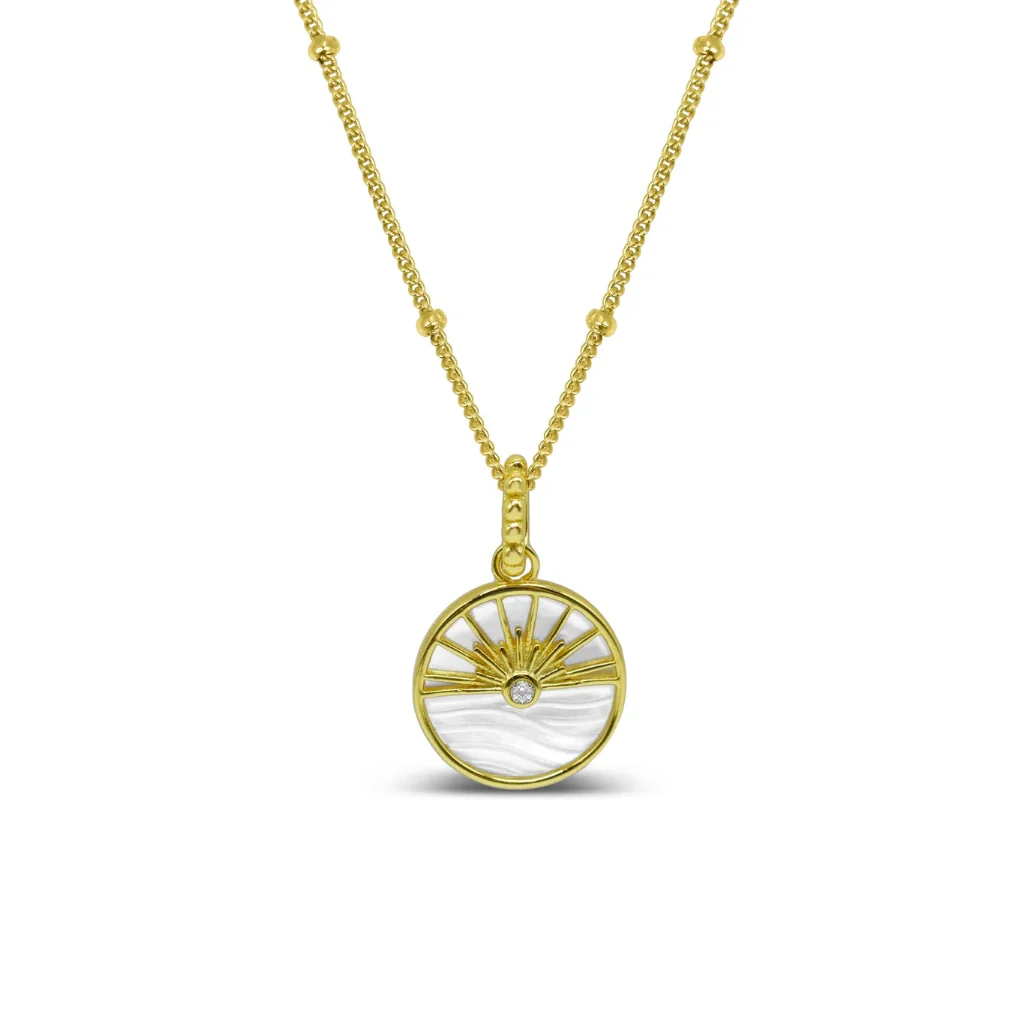 Stia : Sunrise Necklace (14K Gold)