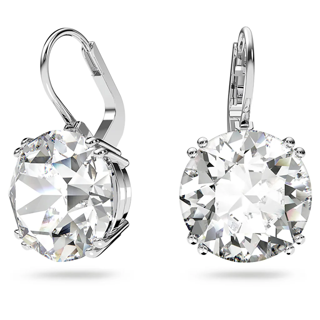 Swarovski : Millenia Drop Earrings - Rhodium plated - Image 3