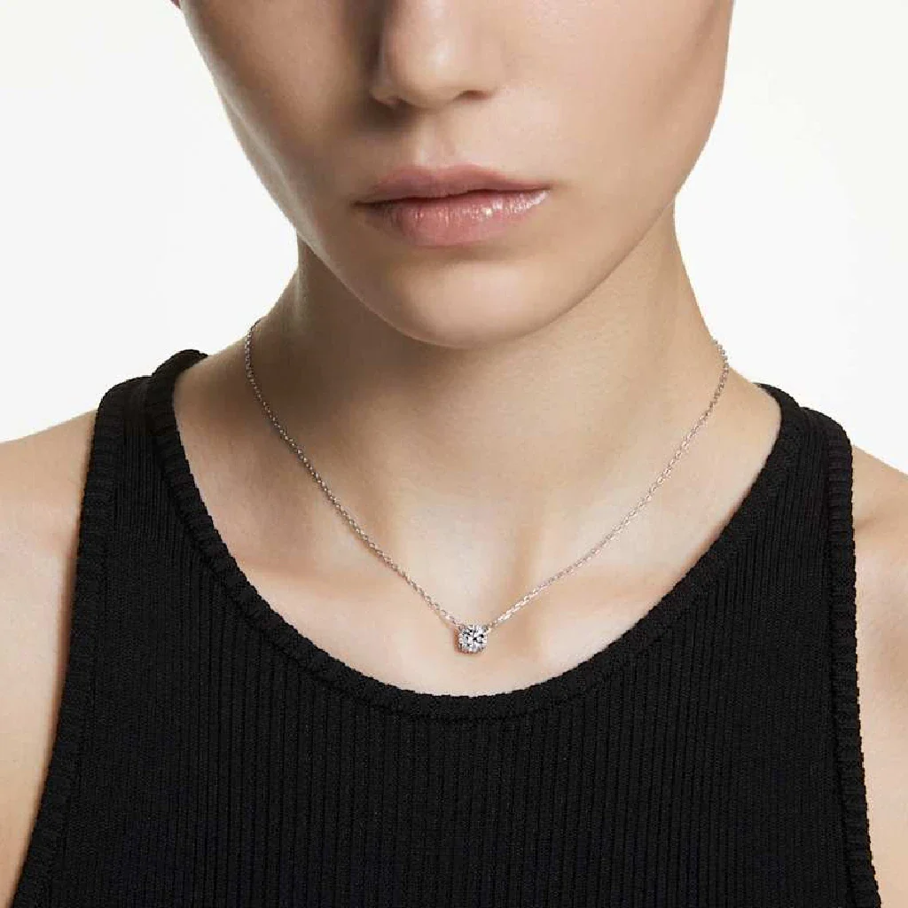 Swarovski : Round Cut White Stilla Pendant - Image 5