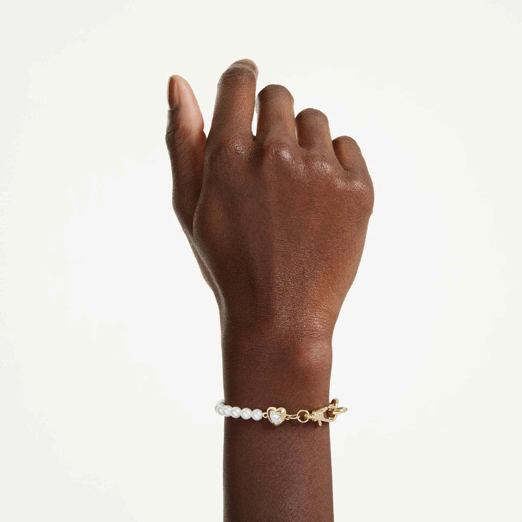 Swarovski : White Gold-Tone Plated Idyllia Bracelet - Image 4