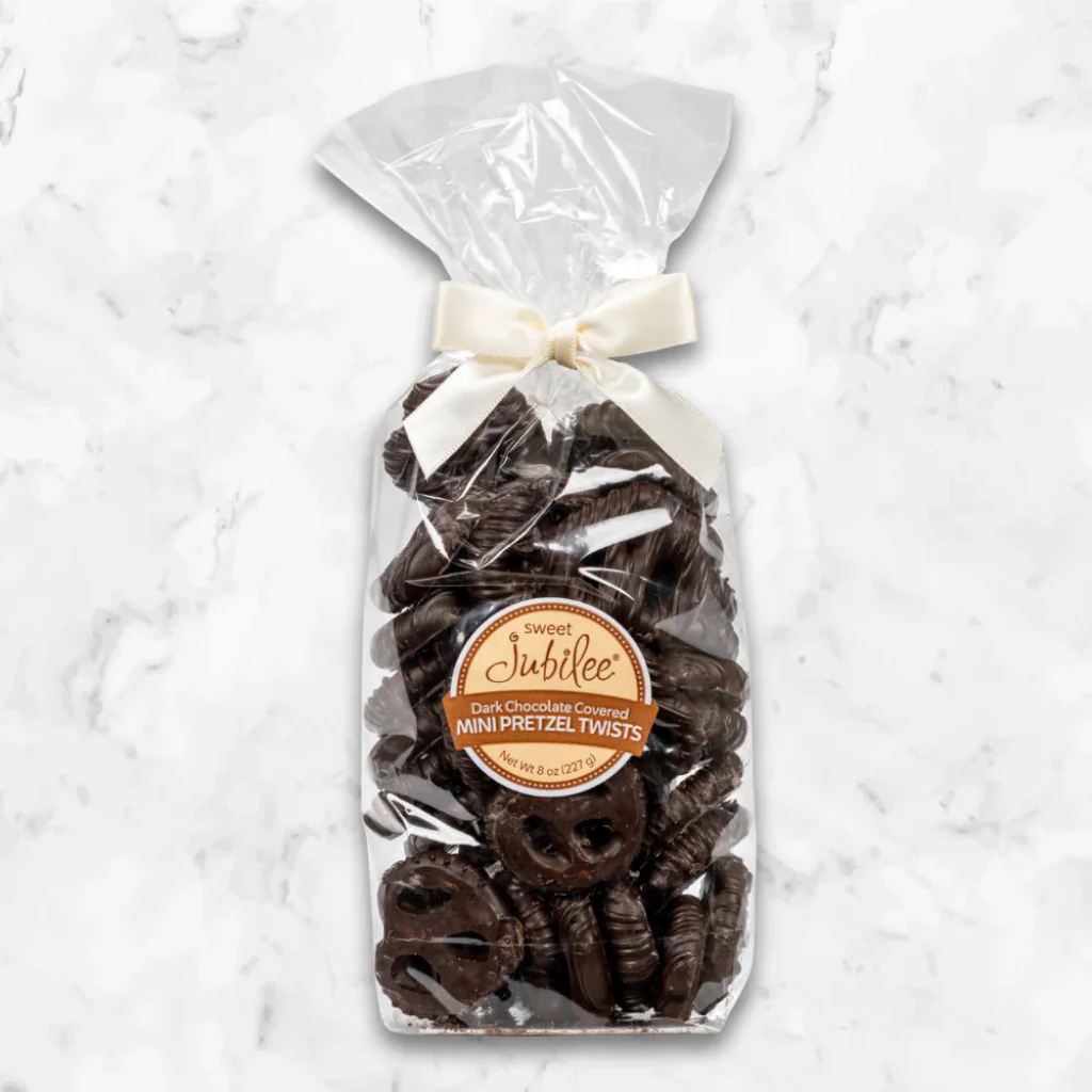 Sweet Jubilee : Dark Chocolate Covered Mini Pretzel Twists