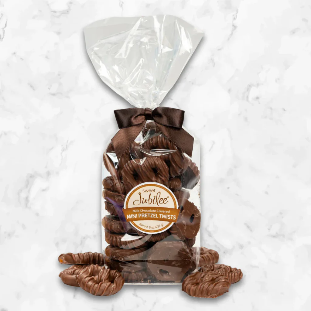 Sweet Jubilee : Milk Chocolate Covered Mini Pretzel Twists