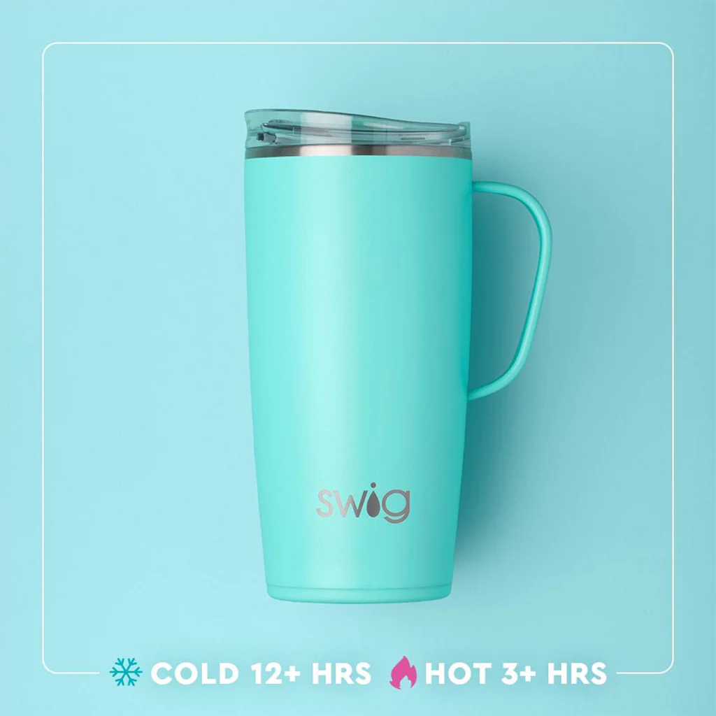 Swig : Full Travel Mug (22oz) in Blue Lagoon - Image 2