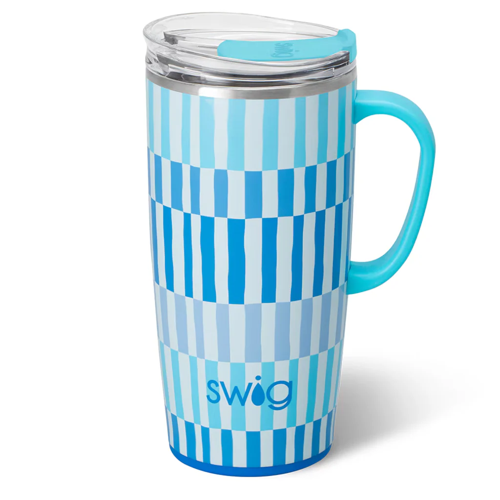 Swig : Full Travel Mug (22oz) in Glacier Stripe