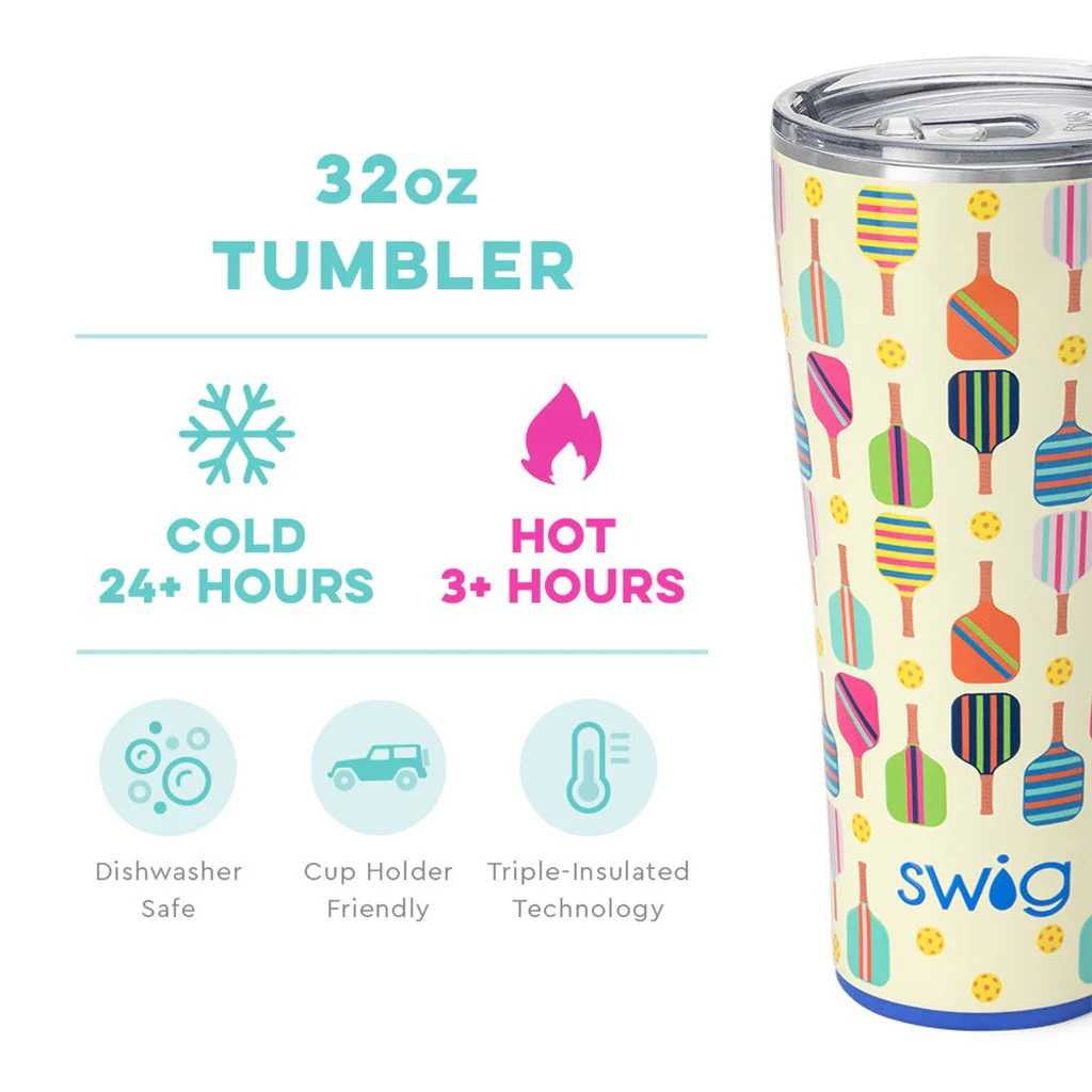 Swig : Pickleball Tumbler (32oz) - Image 2