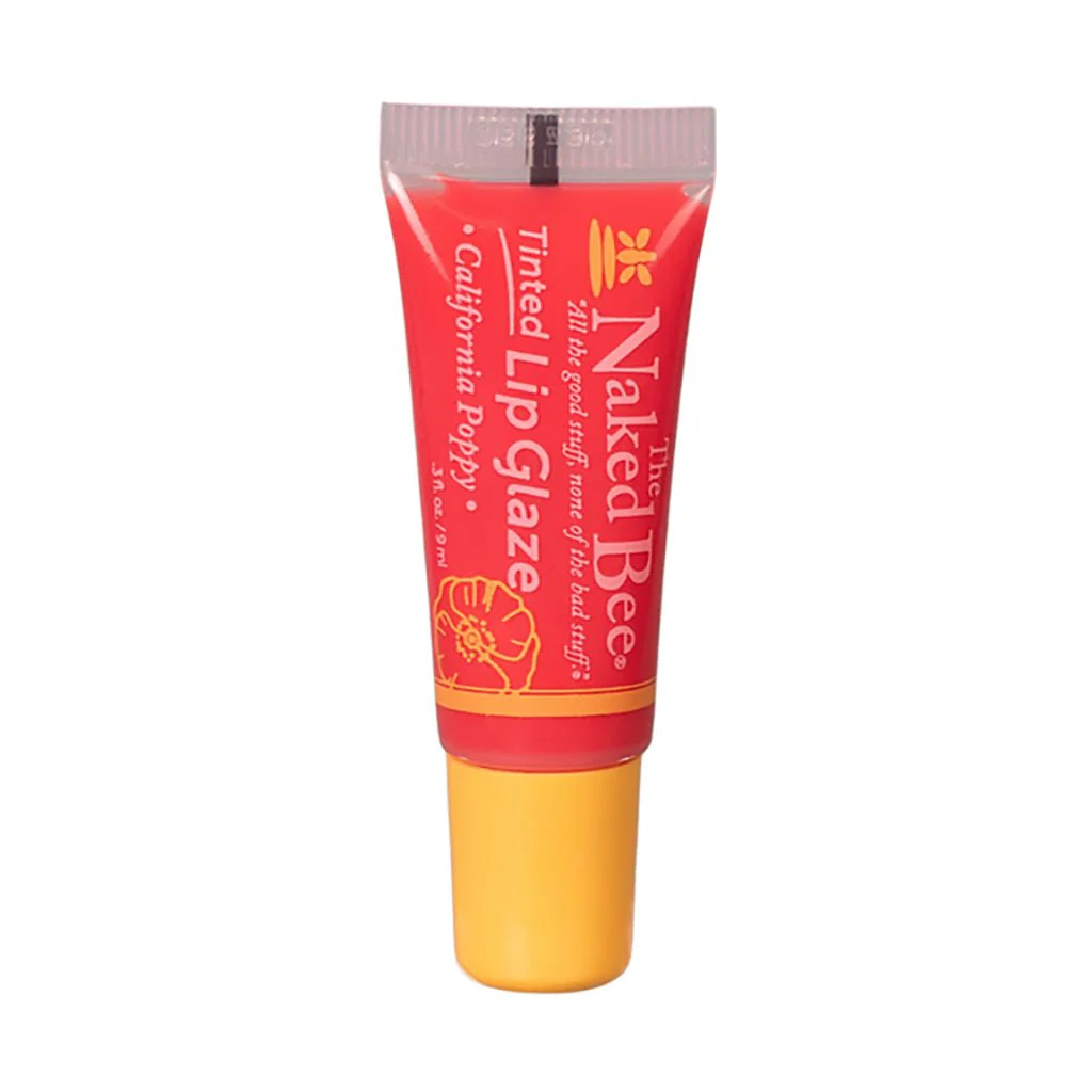The Naked Bee : California Poppy Tinted Lip Glaze