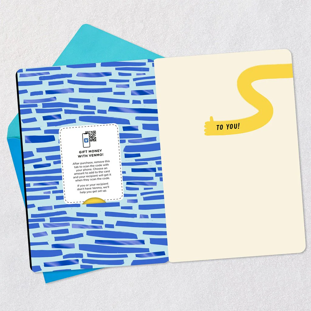 Thumbs Up Venmo Congratulations Card - Image 3