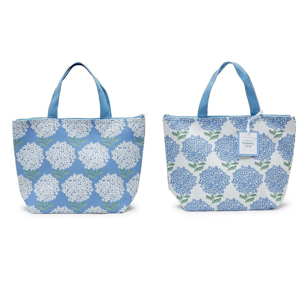 Two's Company : Hydrangea Thermal Lunch Tote Bag - Image 2