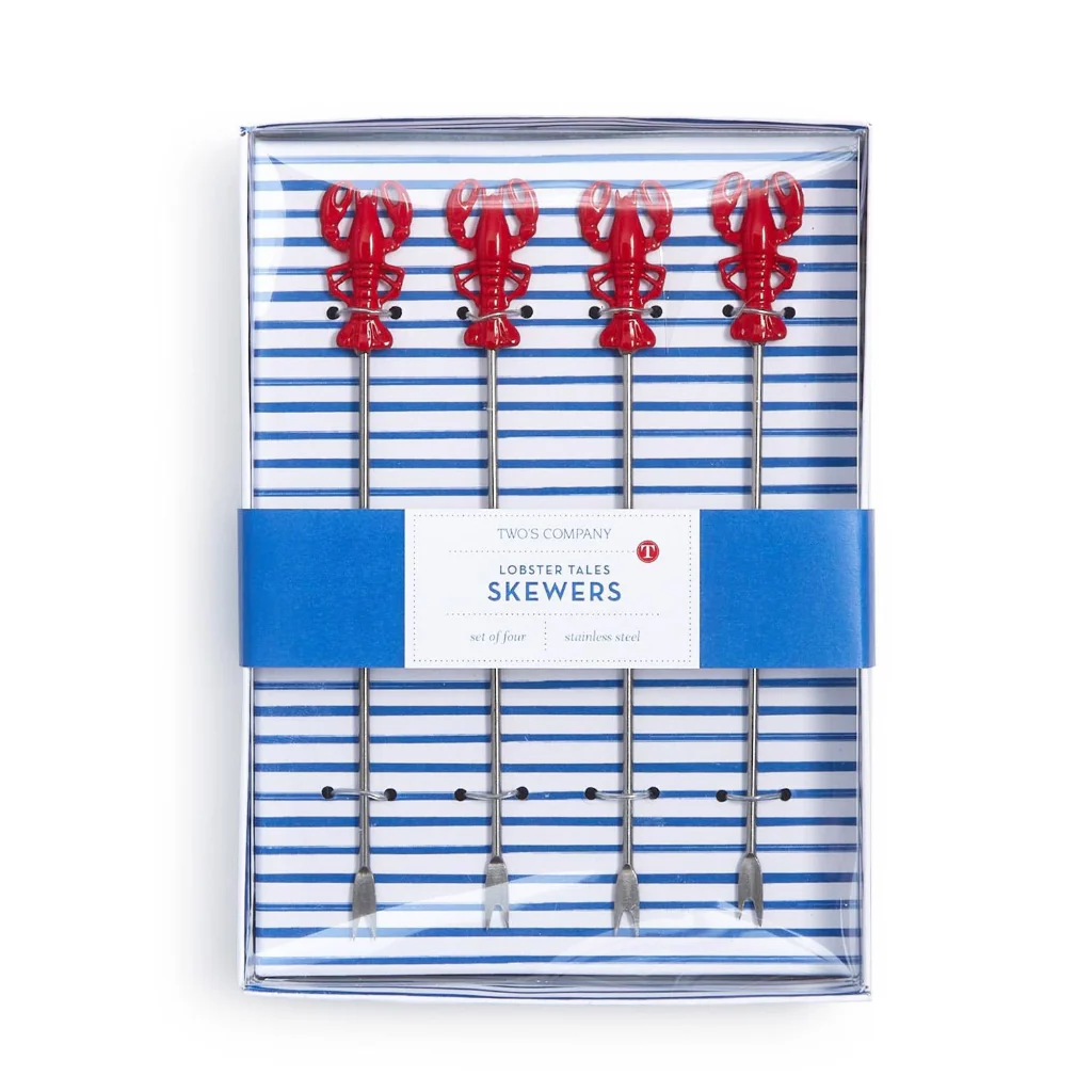 Twos Company : Set of 4 Lobster Skewers in Gift Box