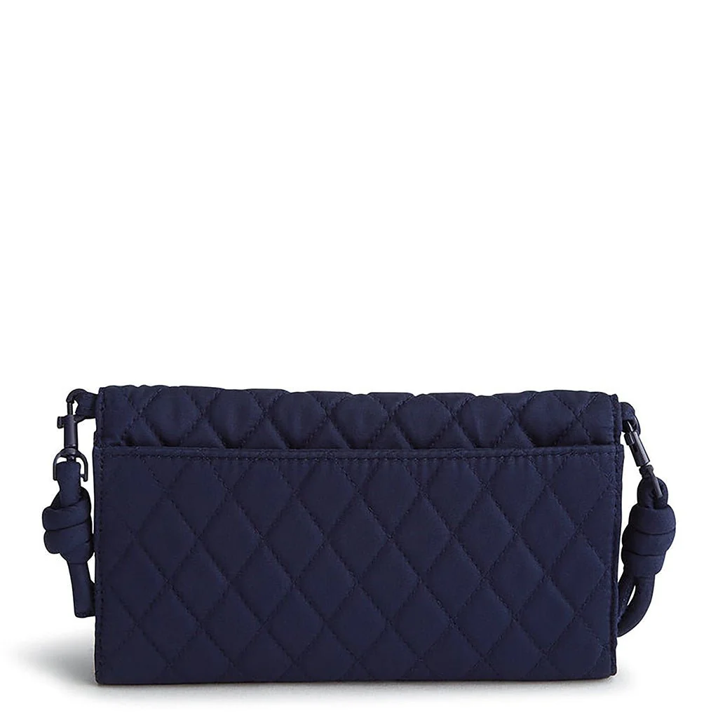 Vera Bradley : Wildwood Wallet Crossbody - Peacoat in Cotton Gabardine - Image 3