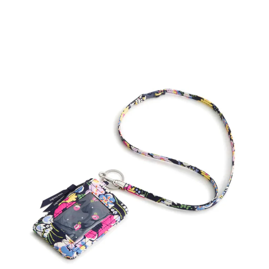 Vera Bradley : Zip ID Pouch w/Breakaway Lanyard - Poppy fields