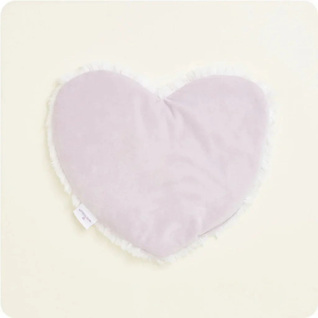 Warmies : Marshmallow Lavender Heart Heat Pad Warmies - Image 4