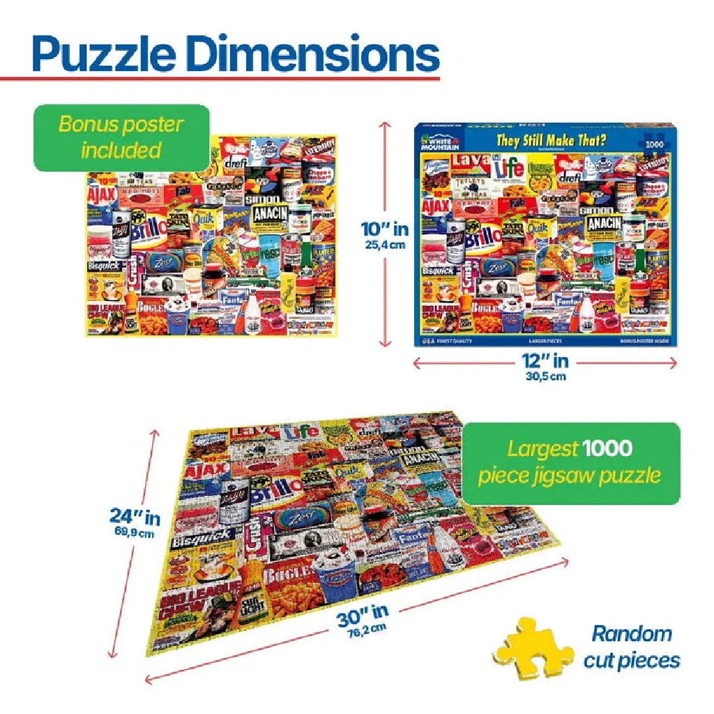 White Mountain Puzzles : They Still Make That? Jigsaw Puzzle - Image 3
