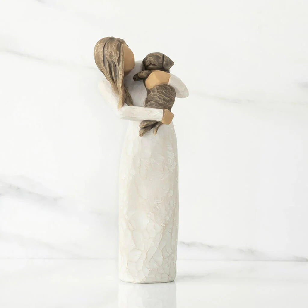 Willow Tree : "Adorable You" Figurine - Dark Dog