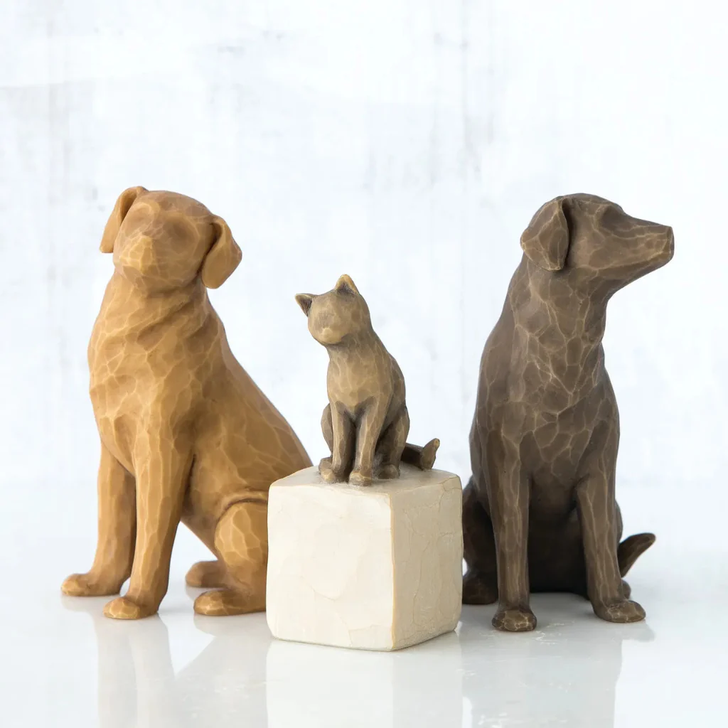 Willow Tree : Love My Dog (Dark) Figurine - Image 5